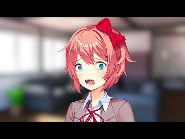 {A weird DDLC Mod} Sayori opens MC's door and...