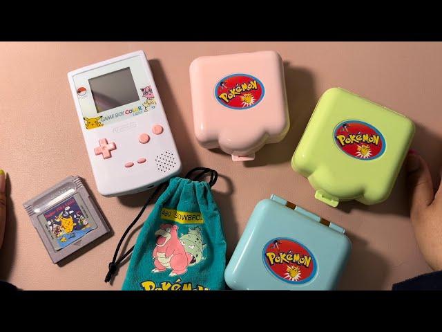 ASMR Vintage Pokemon Toys & GameBoy Show and Tell (Whispered, Semi-Inaudible)