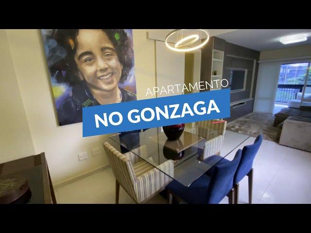 Lindo Apartamento com 3 dormitórios com 140 m² no Gonzaga em Santos/SP