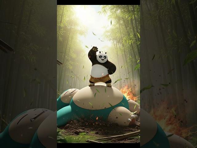 Kung Fu Panda Po vs Pikachu, Blastoise, Cherizard, Charmander, Gyarados, Onix