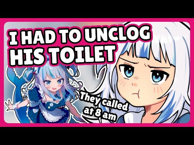 Gura's IRL job as a "maid" before joining Hololive | Gawr Gura