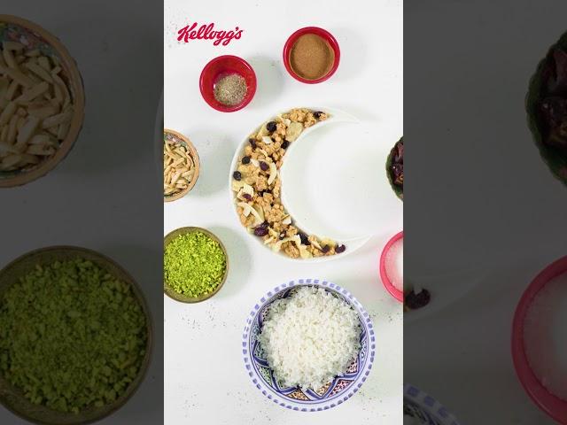 Ramadan’s Mom’s Sous Chef | Arabic Rice Pudding with Dates and Kellogg's Granola Mixed Fruits Recipe