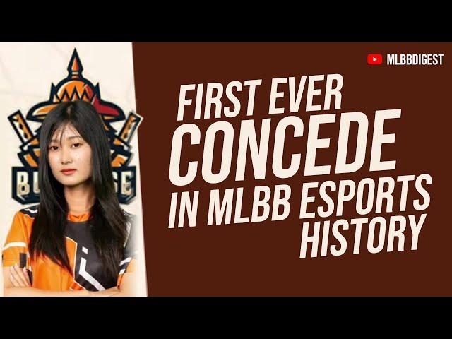 FIRST EVER CONCEDE IN MLBB ESPORTS HISTORY ?