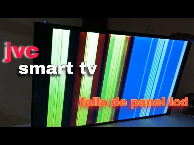 pantalla jvc smart con rayas verticales