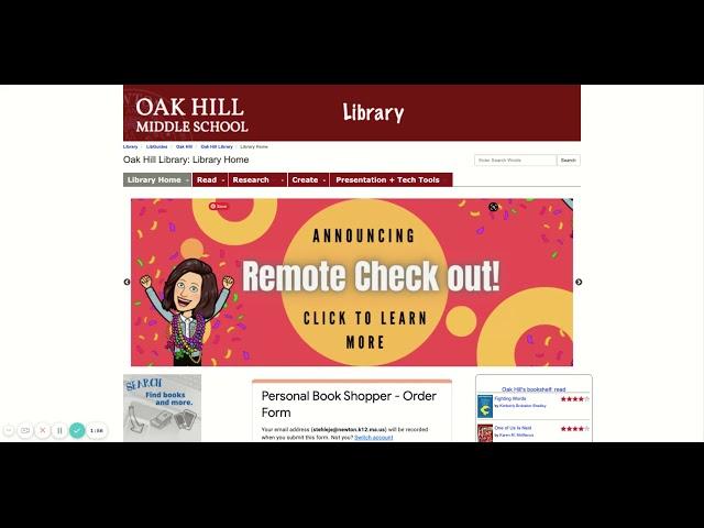 Oak Hill MS Remote Check Out