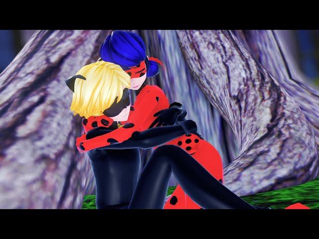 【MMD Miraculous】Ladybug calms down Chat Noir (Ladybug×Chat Noir)【60fps】