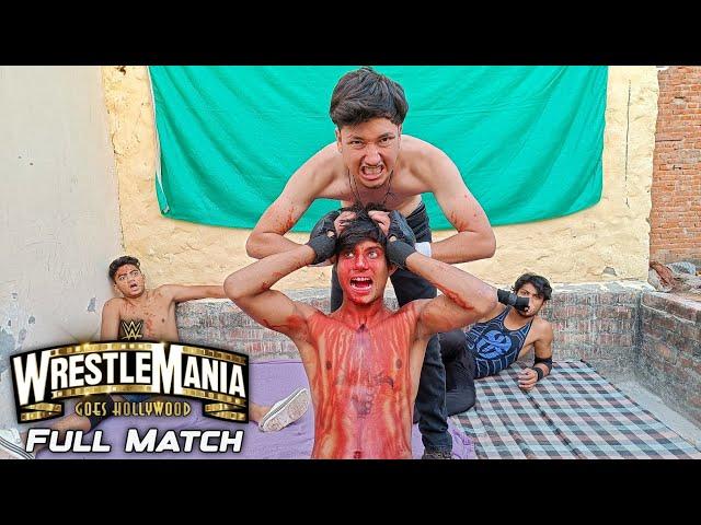 WWE - Roman Reigns vs Brock Lesnar vs John Cena vs Khali | WrestleMania 40 Full Match