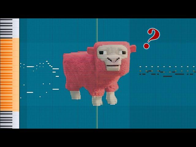 What Pink Sheep from Minecraft Movie Sounds Like - MIDI Art