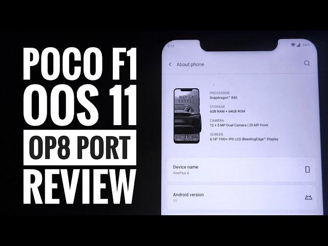 POCO F1 || Oxygen OS 11 || Android 11 || OnePlus 8 Port || NEW YEAR BUILD || Detailed Review