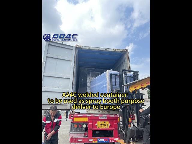 AA4C container made spray booth car baking oven  painting booth to Europe