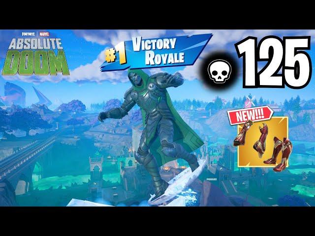 125 Elimination DOCTOR DOOM Solo vs Squads WINS Full Gameplay (MARVEL FORTNITE CHAPTER 5 SEASON 4)!