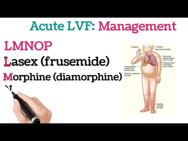 Acute Left Ventricle Failure || LVF || Management || Medical Mnemonics