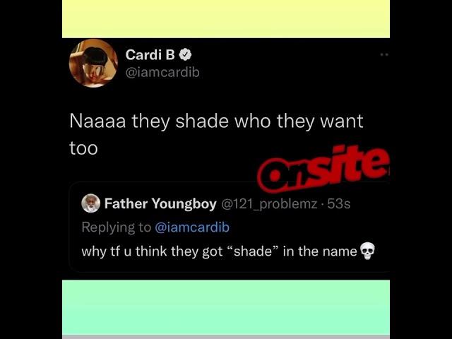 Cardi B. & the shade room beefing over them posting her Daughter