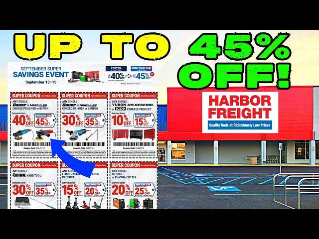 Harbor Freight Sale Up to 45% Off!