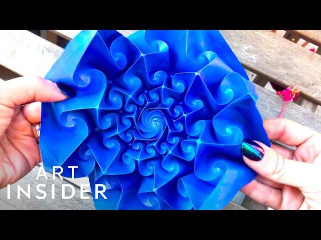 Artist Makes Kinetic Origami Art That Shrinks And Expands