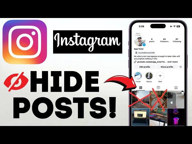 How To Hide Instagram Posts (Without Deleting) I iOS & Android