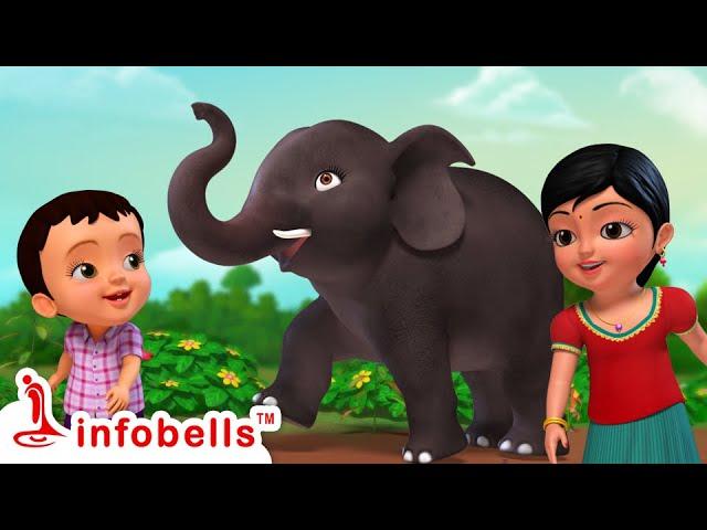 Aane Banthondu Aane - Elephant Song | Kannada Rhymes for Children | Infobells