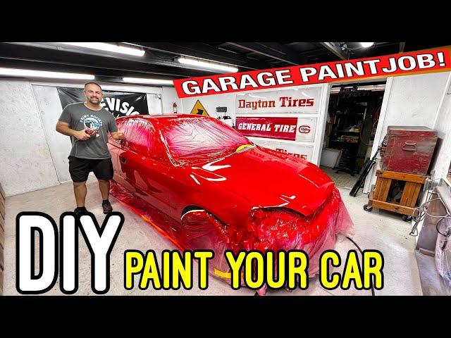 The BEST Beginner's Guide to Paint Your Car with NO Paint Booth!