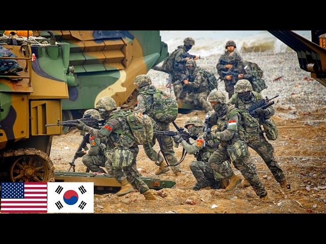 US Marine Corps. Large-scale joint military exercises in the Republic of Korea.