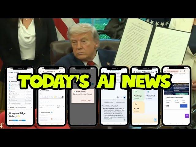 Google AI Edge Gallery Secret Offline App & President Trump's AI Education Executive Order details