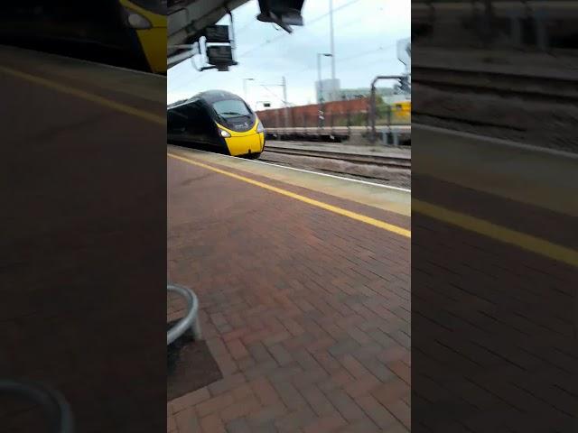 Class 390 passing by  rugby at 125 mph