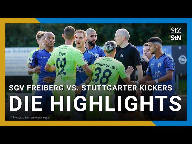 SGV Freiberg vs. Stuttgarter Kickers | Highlights 10. Spieltag [Regionalliga Südwest]