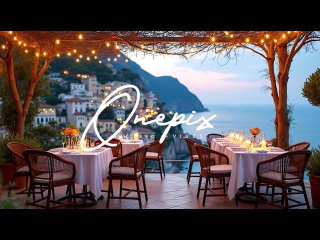  Italian Coastal Dining | Relaxing Traditional Music with Breathtaking Mediterranean Views 