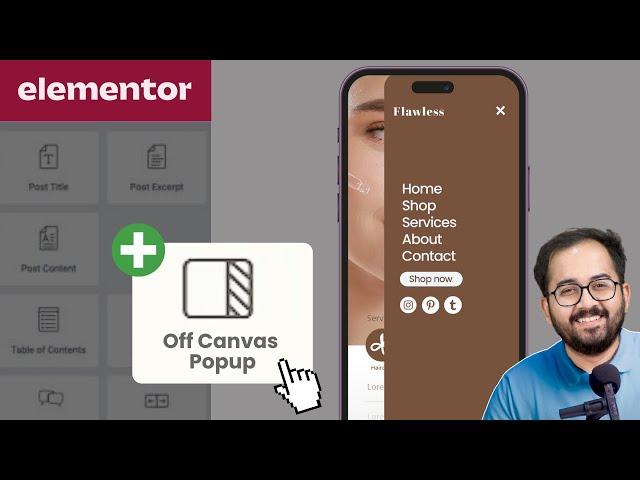 New Elementor 3.22 Widget: Off-Canvas Popup!