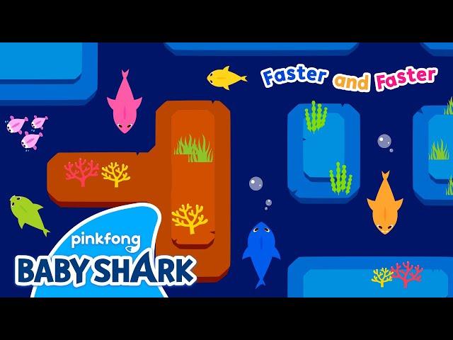 FASTER and Faster Baby Shark 1 hour | Baby Shark 1hour | Baby Shark Official