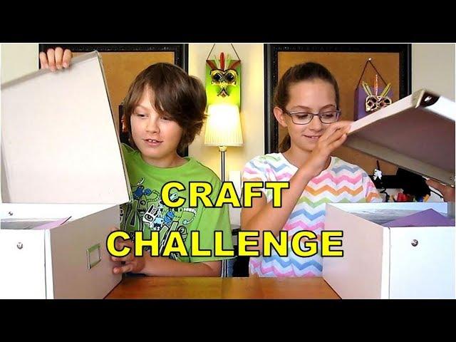 Craft Challenge | Build craft using Secret Materials in Surprise Box | Fun Activity for Kids