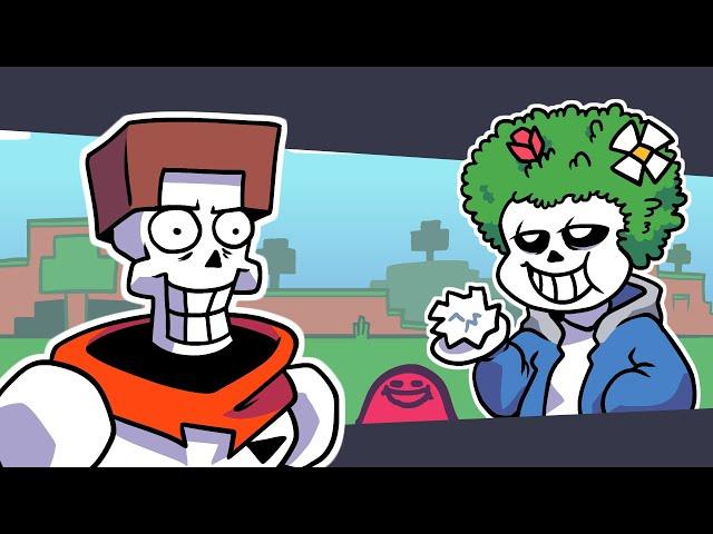 Sans Eats Bone Meal - Undertale x Minecraft Animation