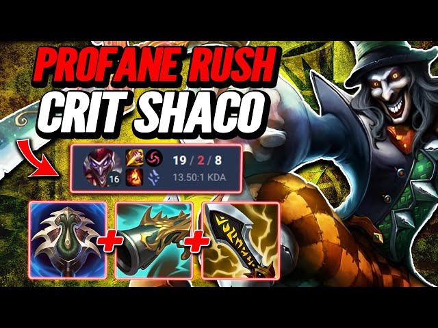 Profane Crit Shaco Build - S14 Emerald Ranked [League of Legends] Full Gameplay - Infernal Shaco