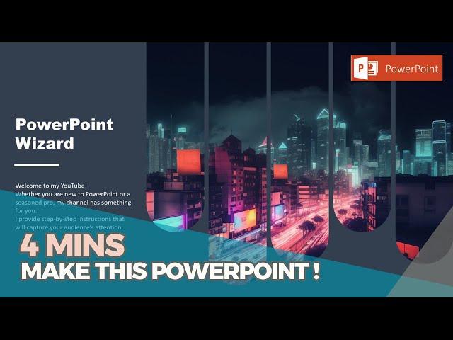 PowerPoint Tutorial | Presentation Design | Pictures | To be Expert of PowerPoint in 4 Mins!