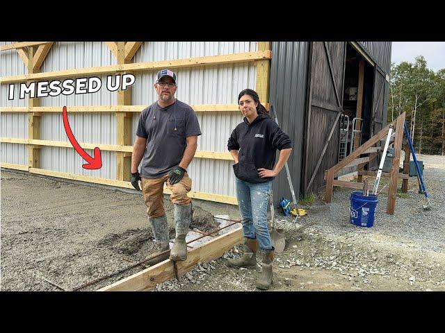 THIS has NEVER Happened When Pouring Concrete! | It Went from Bad to Worse