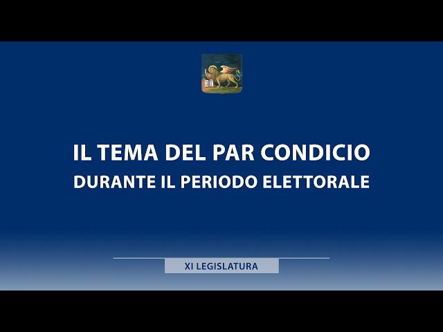 Il tema del par condicio durante il periodo elettorale: il contributo del presidente Corecom Veneto