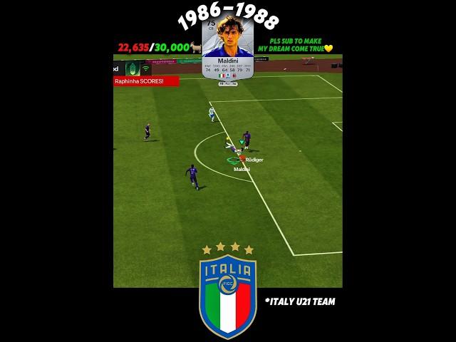 Paolo Maldini Fifa Evolution |#fifa #fifamobile #fcmobile #capcut #football #soccer #goat #italy