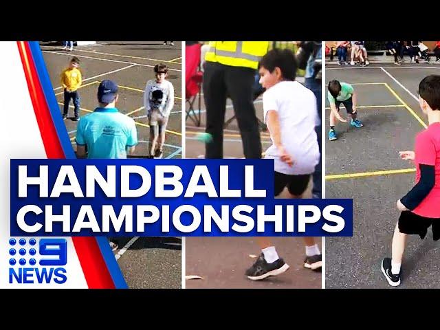 Junior handball players compete in championships | 9 News Australia