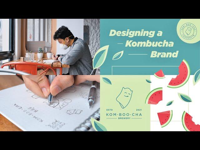 Designing a Kombucha Brand - Part 1 (Logo and Patterns)