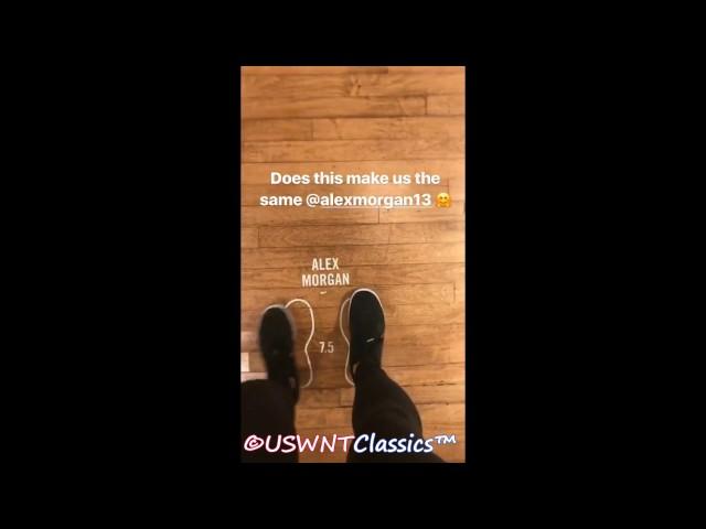 When You Wear the Same Size Boot as Alex Morgan (Soccergrlprbs IG Story) - 7-23-17