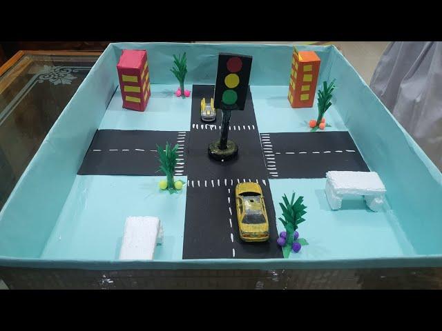 Traffic signals  model project/ how to make traffic signals school project easy