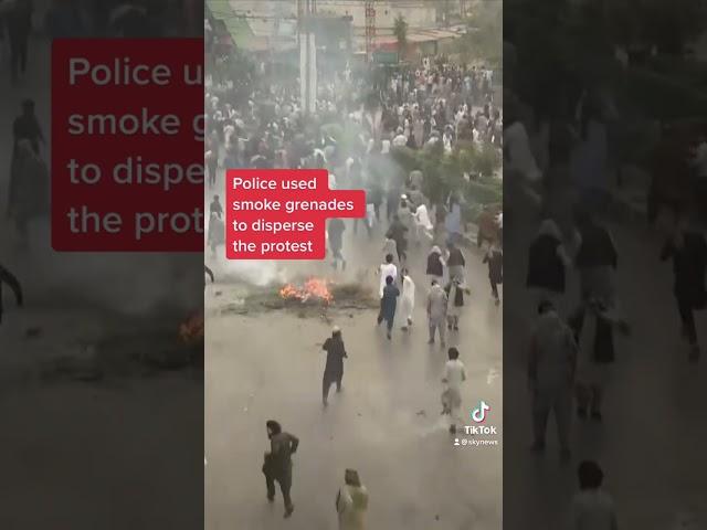 Protest in Pakistan for Imran Khan