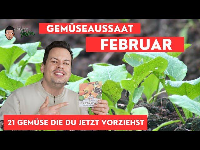 Aussaat Februar - 21 Gemüse für dein Garten