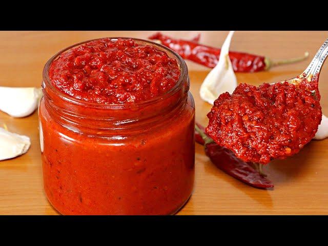 Red Chilli Garlic Chutney | Easy And Quick Garlic Chutney | Kanak's Kitchen