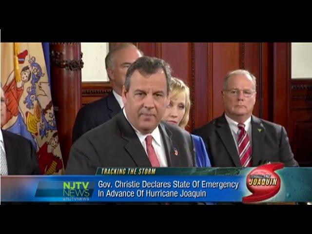 NJTV News Special Report: Christie Press Conference on Hurricane Joaquin