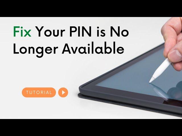 How to Fix 'Your PIN is No Longer Available' on Windows 10 or 11 | PIN not working in Windows Solved