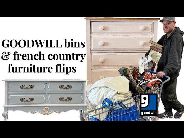 Goodwill Bins Thrifting and French Country Furniture Flips