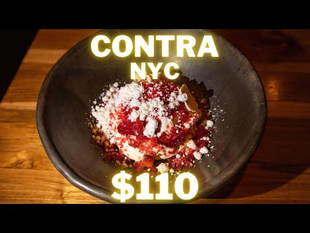 Eating at Contra. NYC. $110 Michelin Starred Tasting Menu