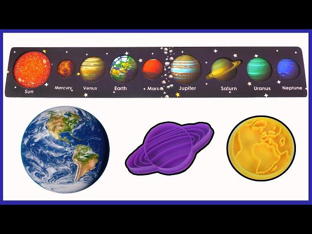 Learn the 8 Planets 🪐 of the Solar System | Educational Kids Video with Play Doh