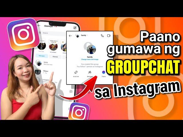 PAANO GUMAWA NG GROUPCHAT SA INSTAGRAM | Riencyll Cabile