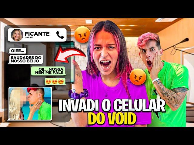 ESPIONEI O CELULAR DO VOID *deu treta